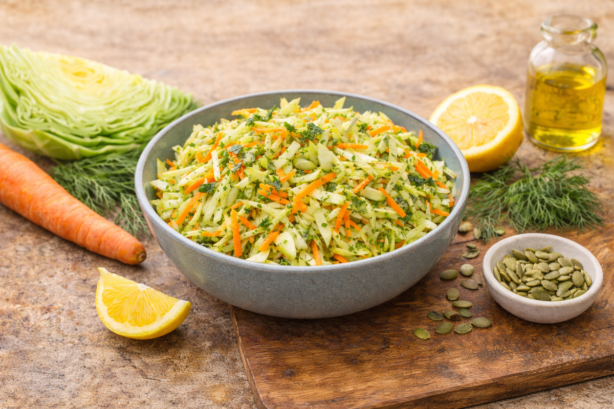 Cabbage + Carrot Gut Support Slaw
