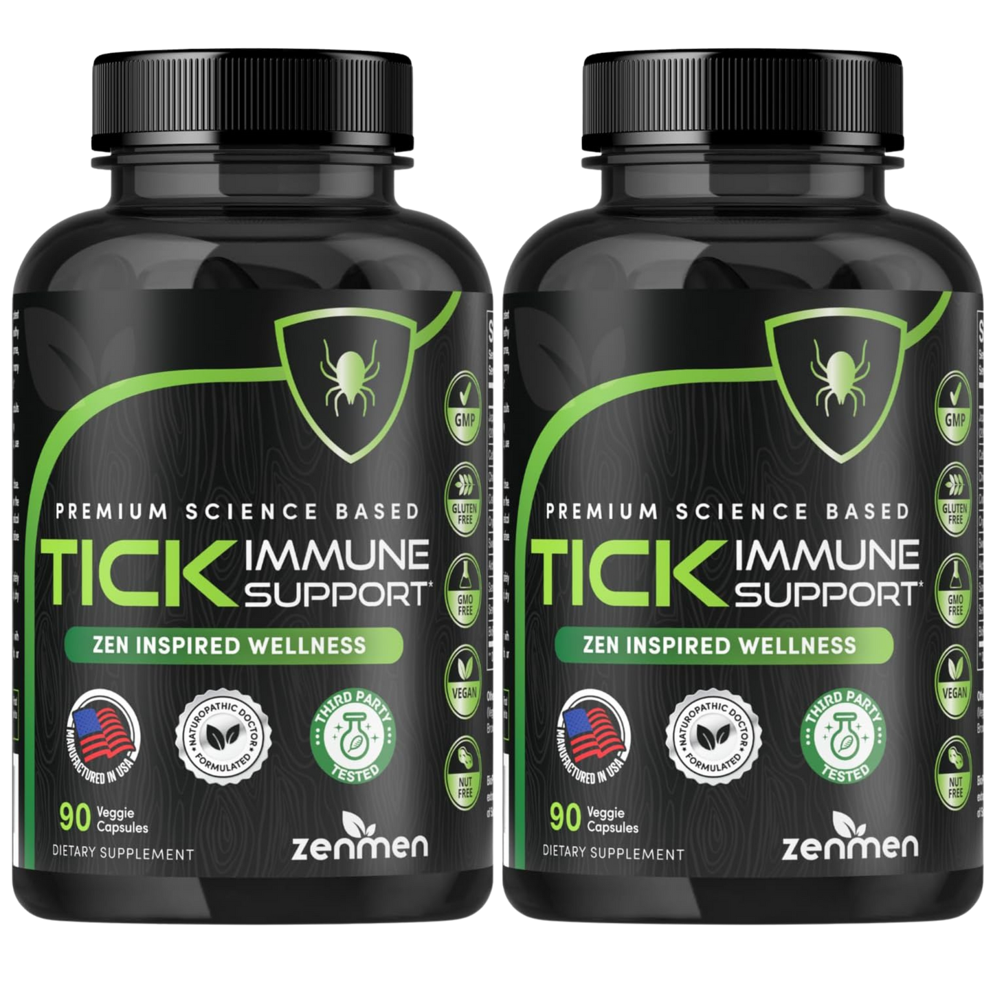 Zenmen Tick Immune Support 2 bottles