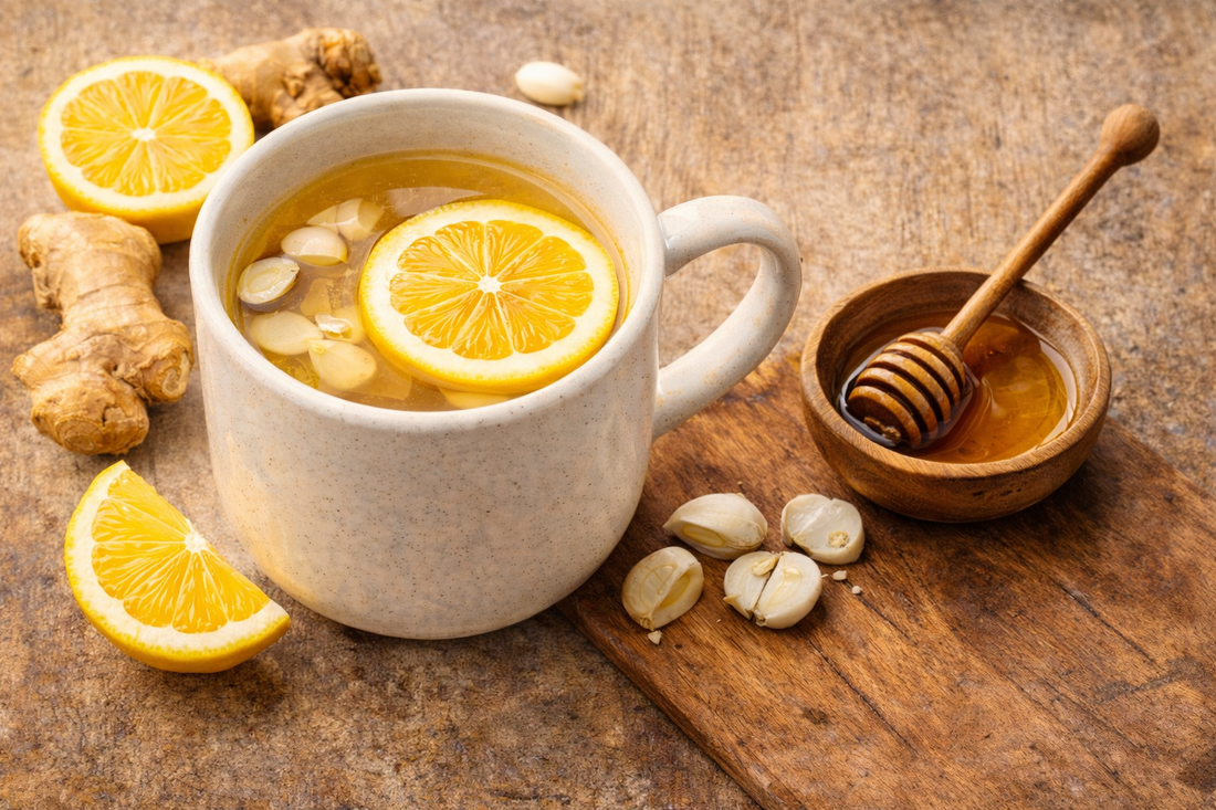 Lemon–Ginger–Garlic Sipper Recipe