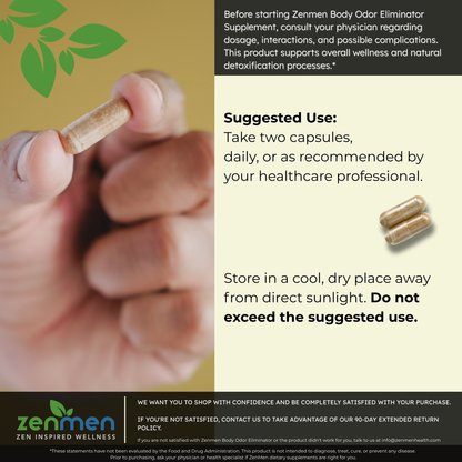 Zenmen supplement capsules with usage instructions and product branding.