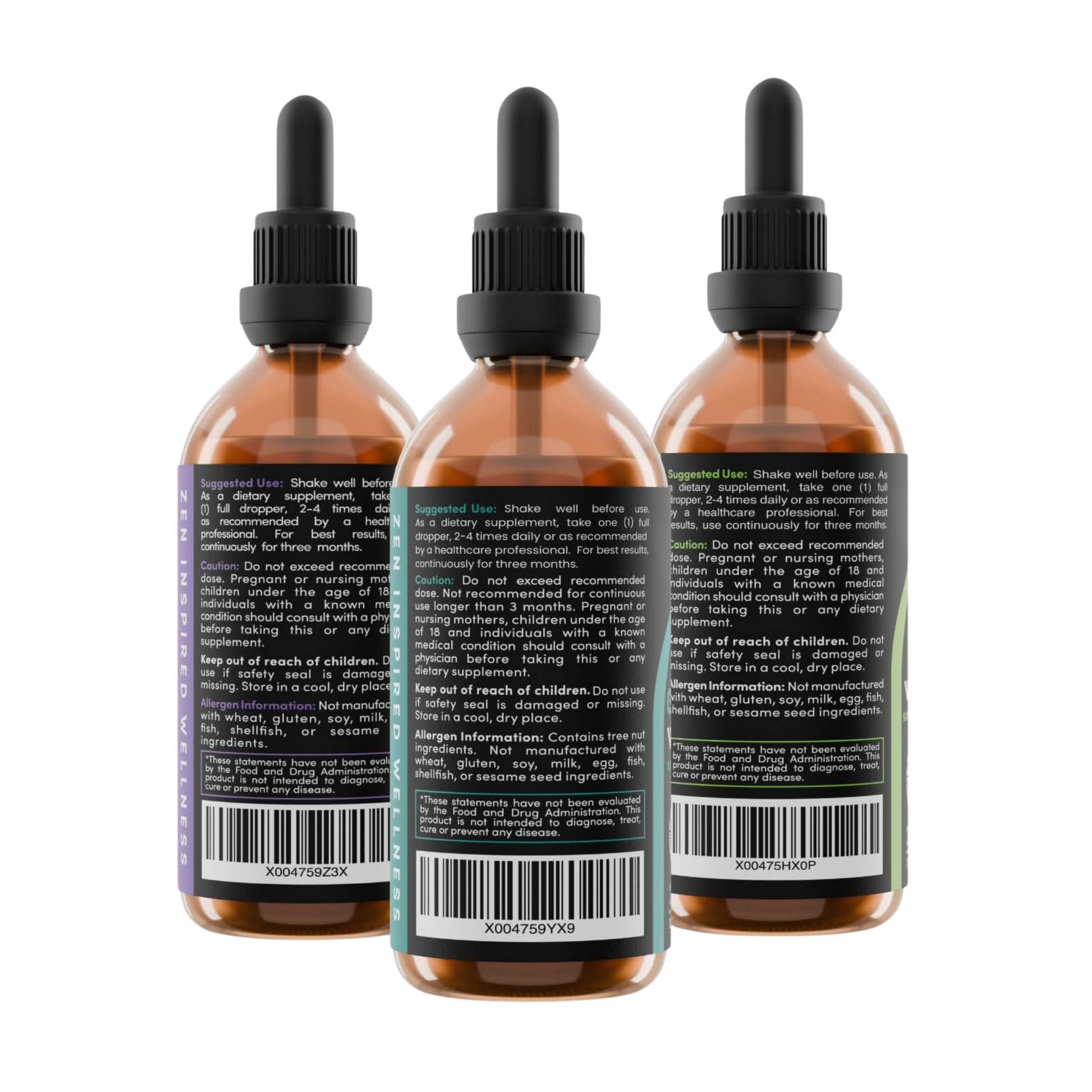 Herbal Cleanse Tincture Bundle Supplement Facts