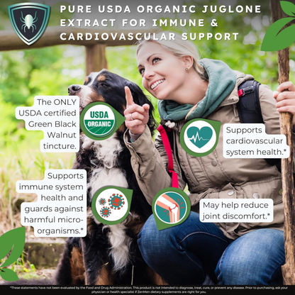 Zenmen Green Black Walnut Tincture - USDA Organic