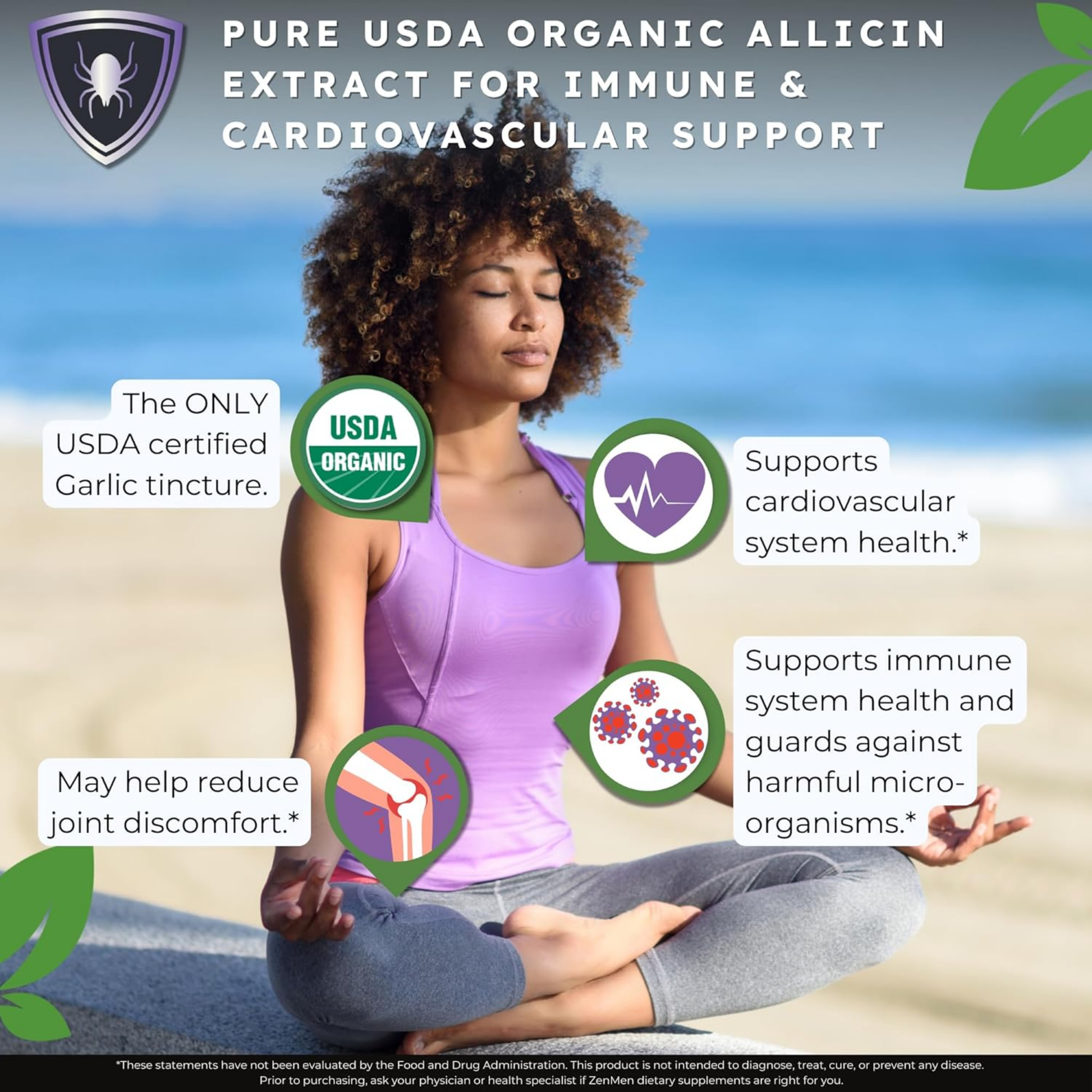 Zenmen Garlic Tincture - USDA Organic