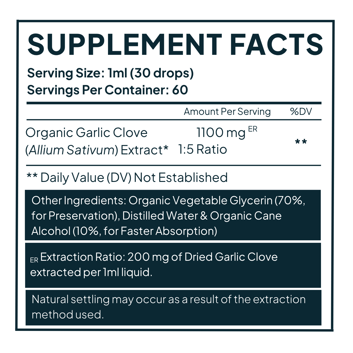 supplement facts