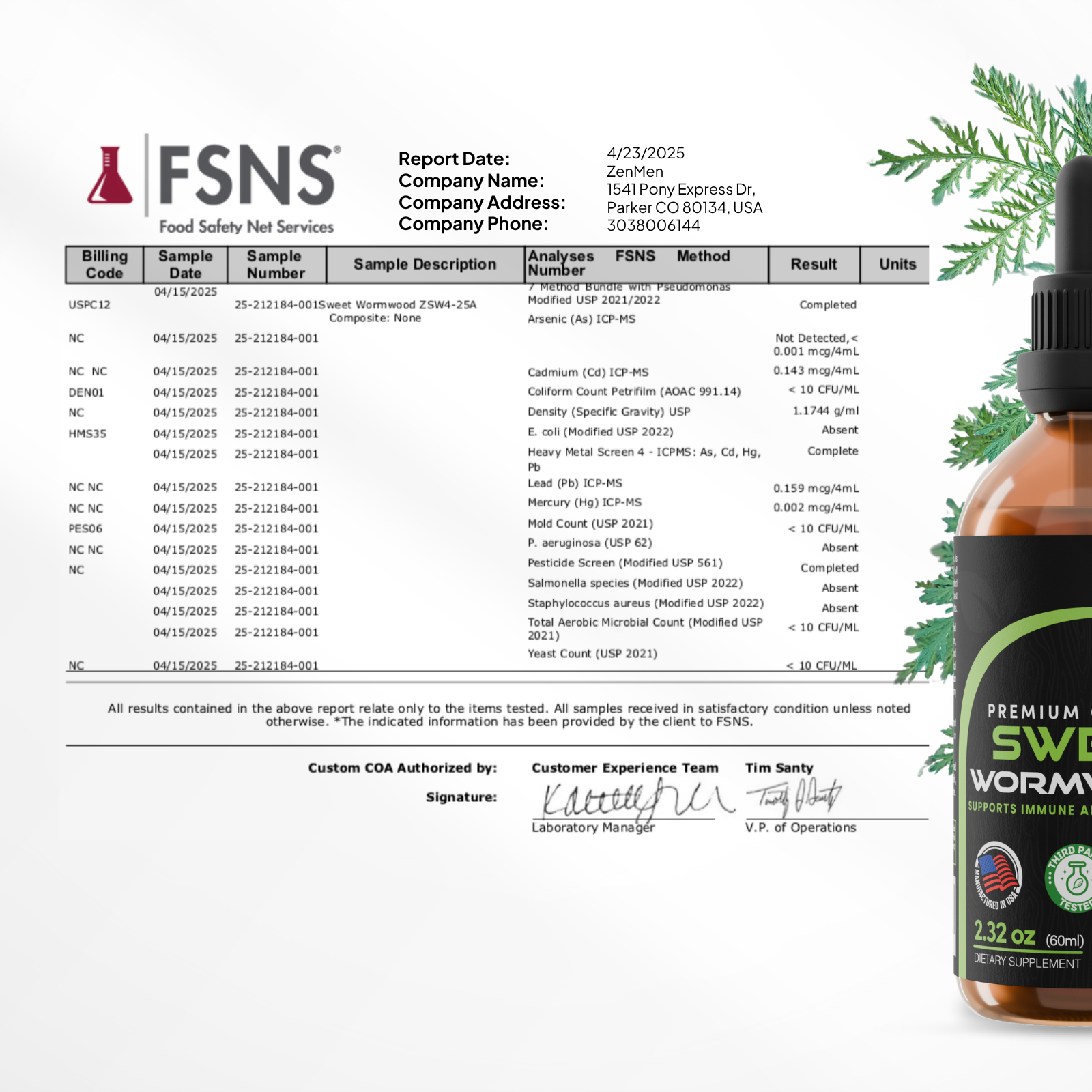 Sweet Wormwood Tincture