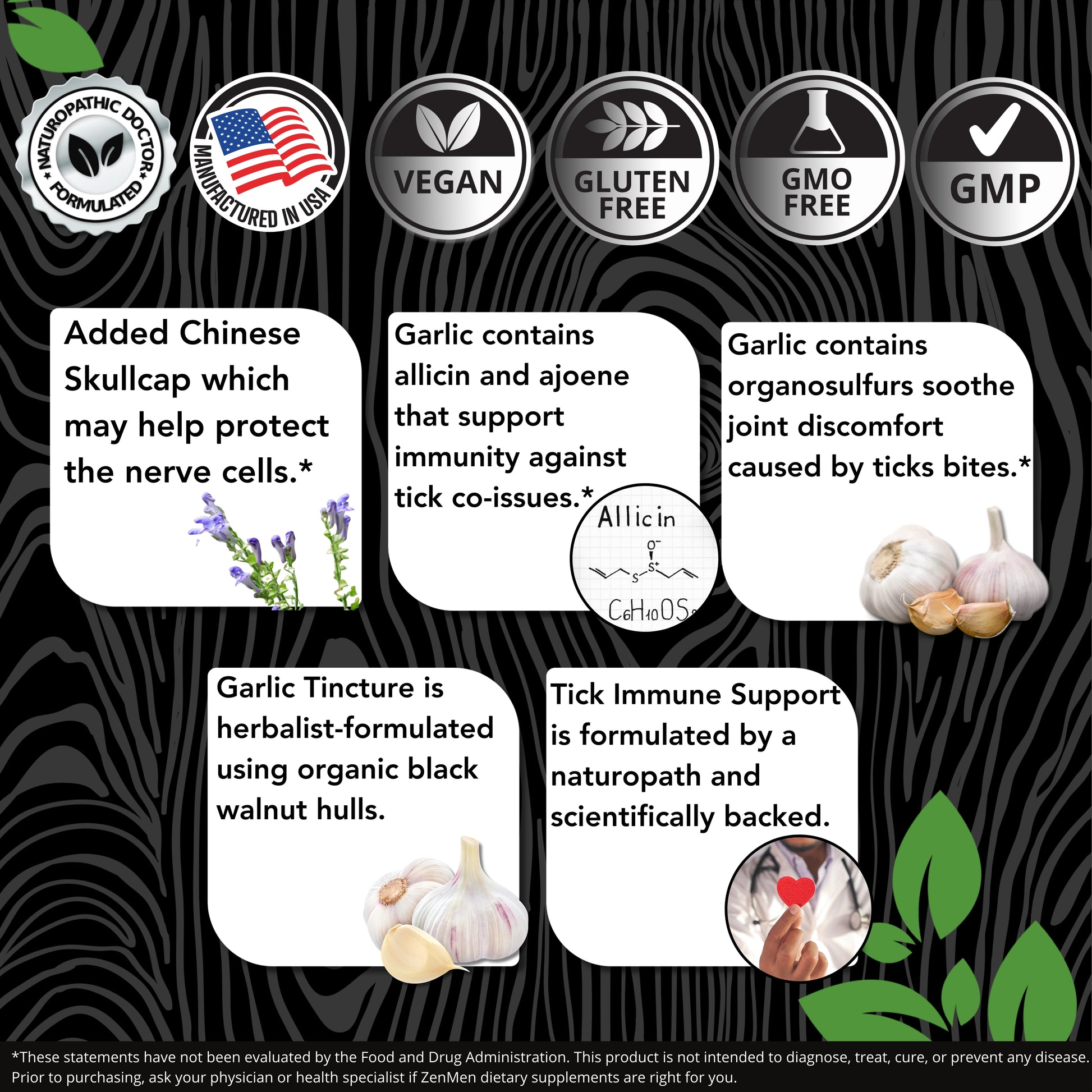 Tick Immune Support and Garlic Tincture