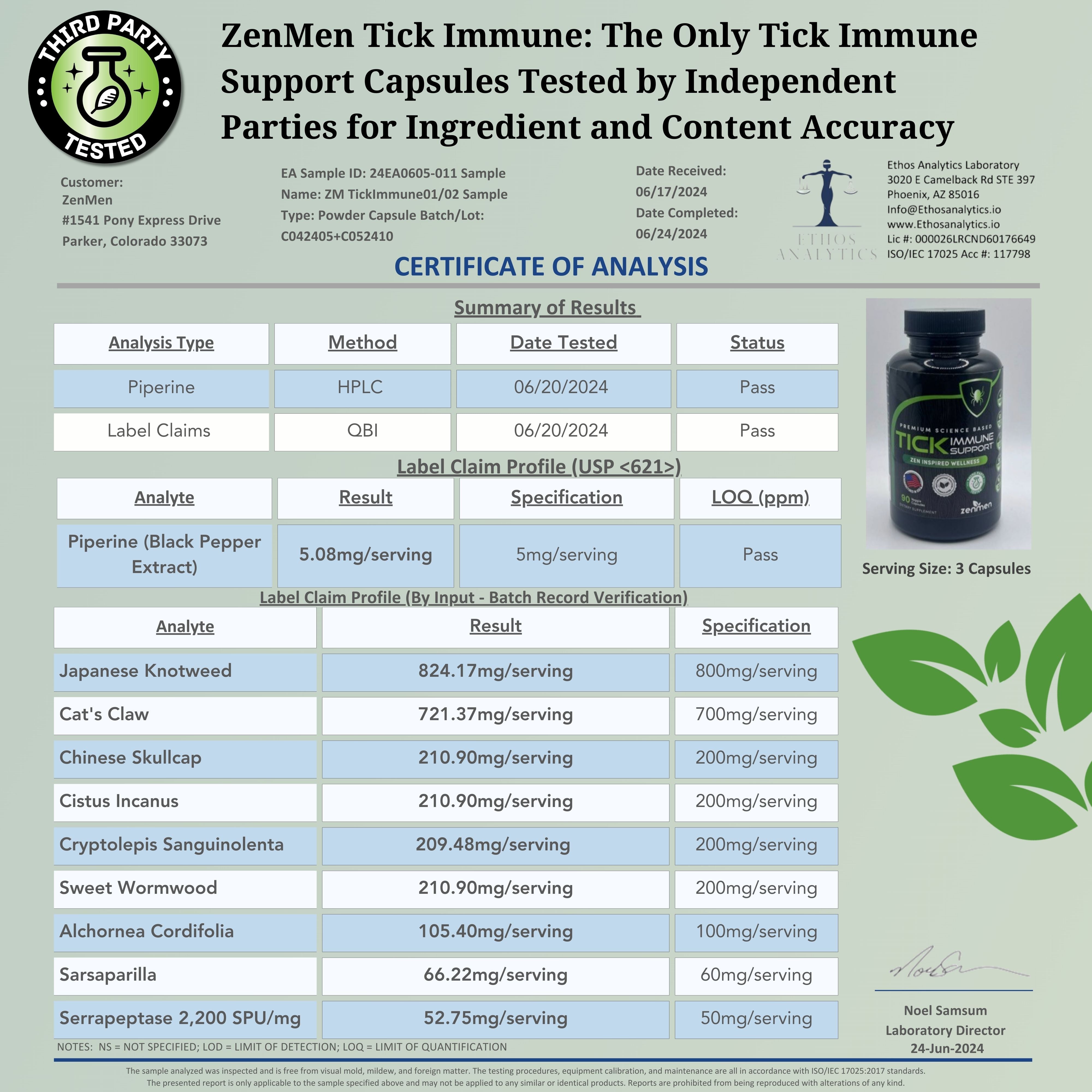 TICK IMMUNE SUPPORT SUPPLEMENT