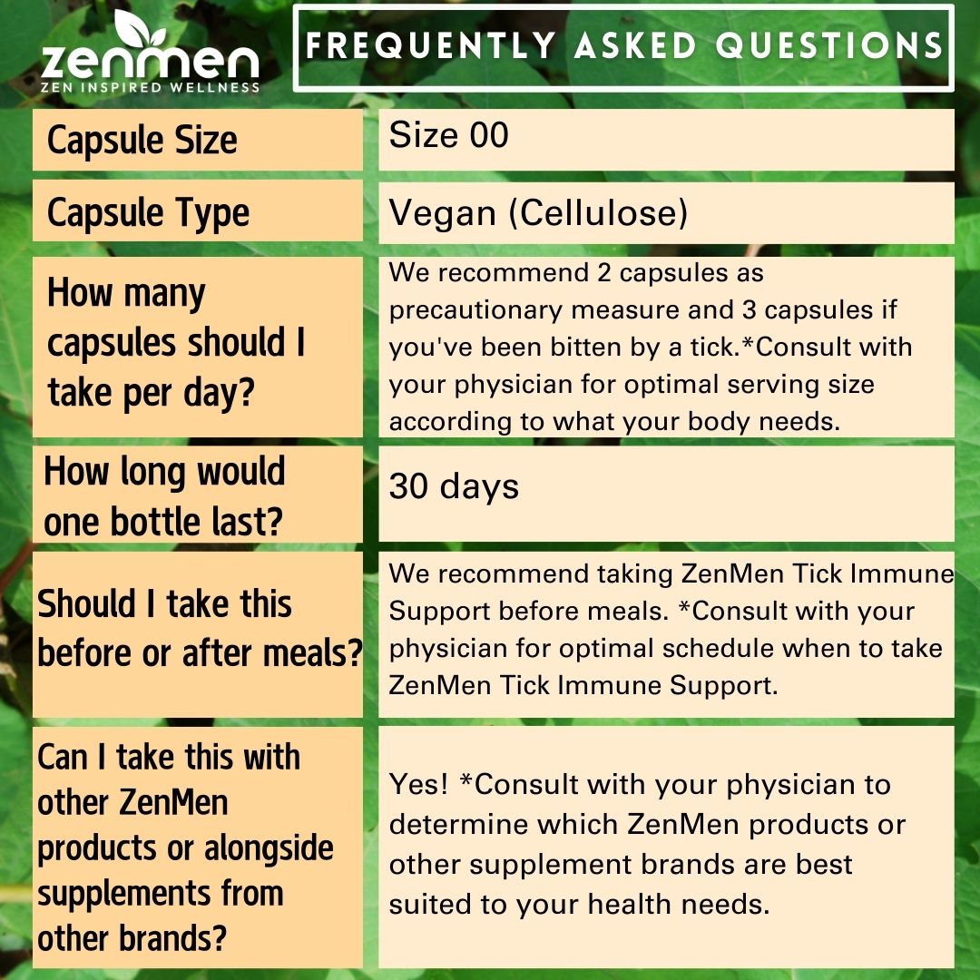 Tick Immune Support Supplement