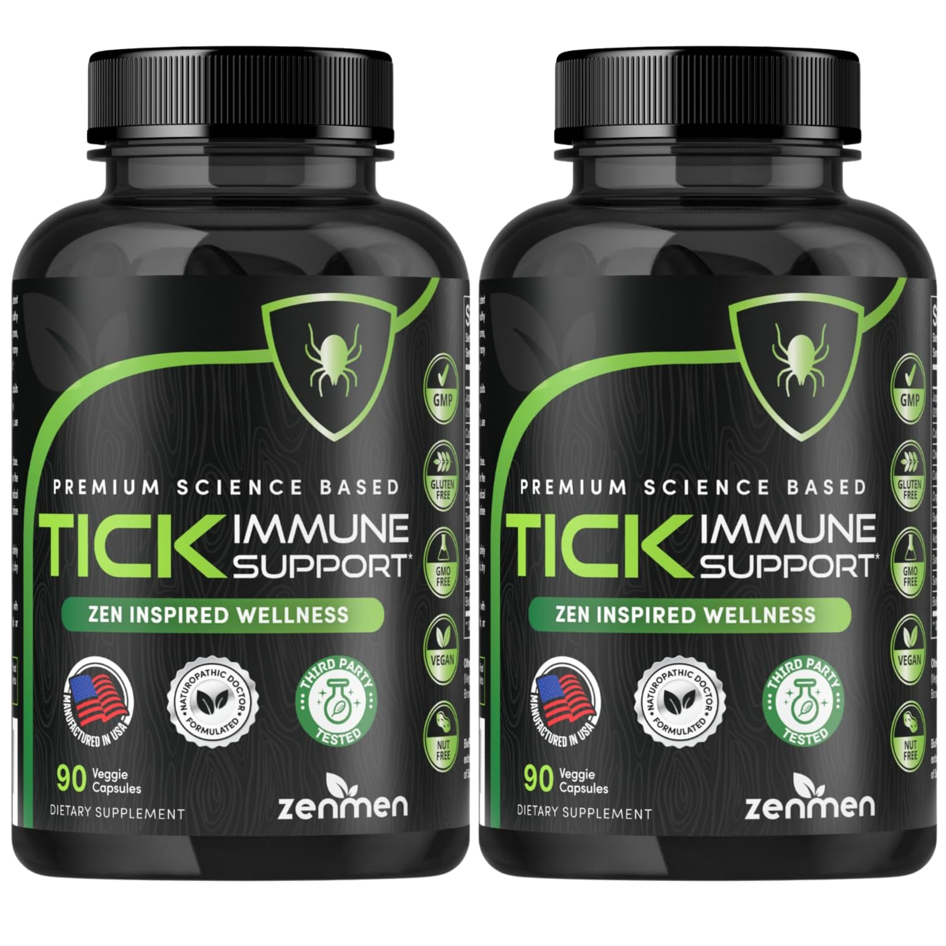 Zenmen Tick Immune Support 2 bottles
