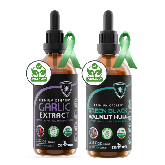 Organic Black Walnut Wormwood Tincture for Gut Cleanse