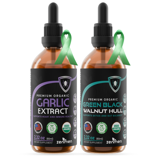 Organic Black Walnut Wormwood Tincture for Gut Cleanse