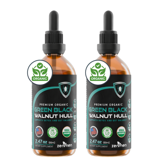 Organic Green Black Walnut Hull Tincture — 2-Bottle Bundle