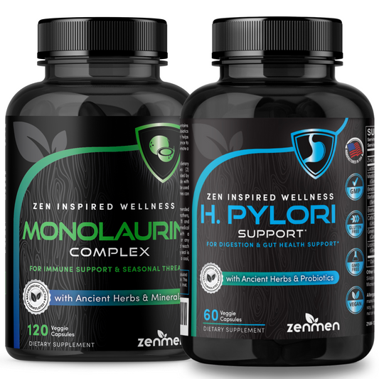 Gut Support Bundle - H.Pylori Support + Monolaurin Capsules