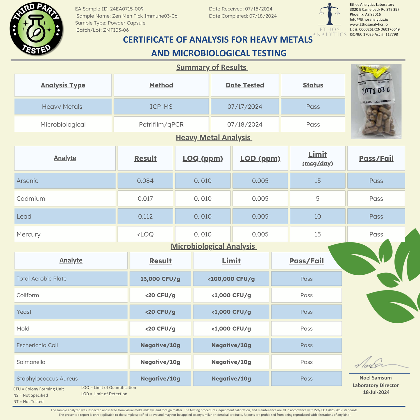 Tick Immune Support Supplement