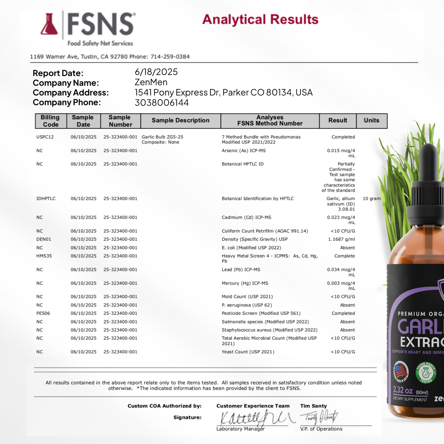 Organic Garlic Cloves Extract (Odorless Tincture) — 2-Bottle Bundle