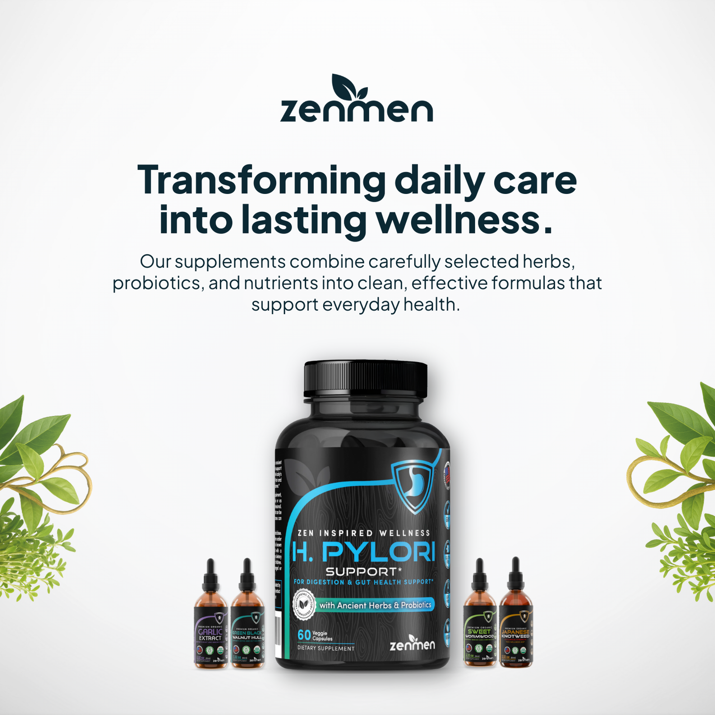 Zenmen H. Pylori Support Supplement Bundle