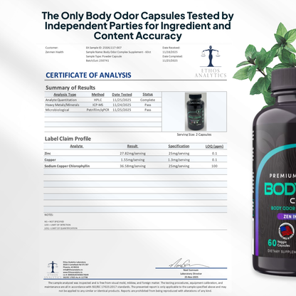 Body Odor Supplement