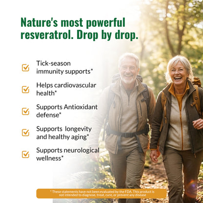 Experience the natural power of trans-resveratrol. Zenmen Japanese Knotweed supports tick-season immunity, cardiovascular health, and healthy aging.