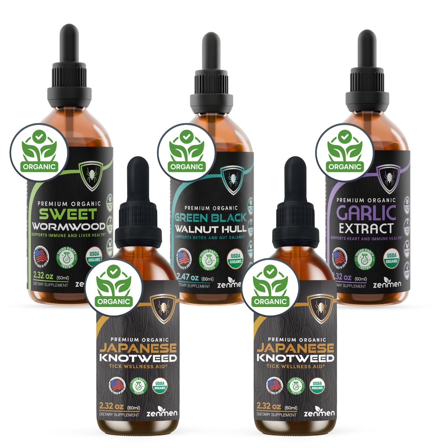 Japanese Knotweed Tincture 1:5 Strength Formula — 2-Bottle Bundle