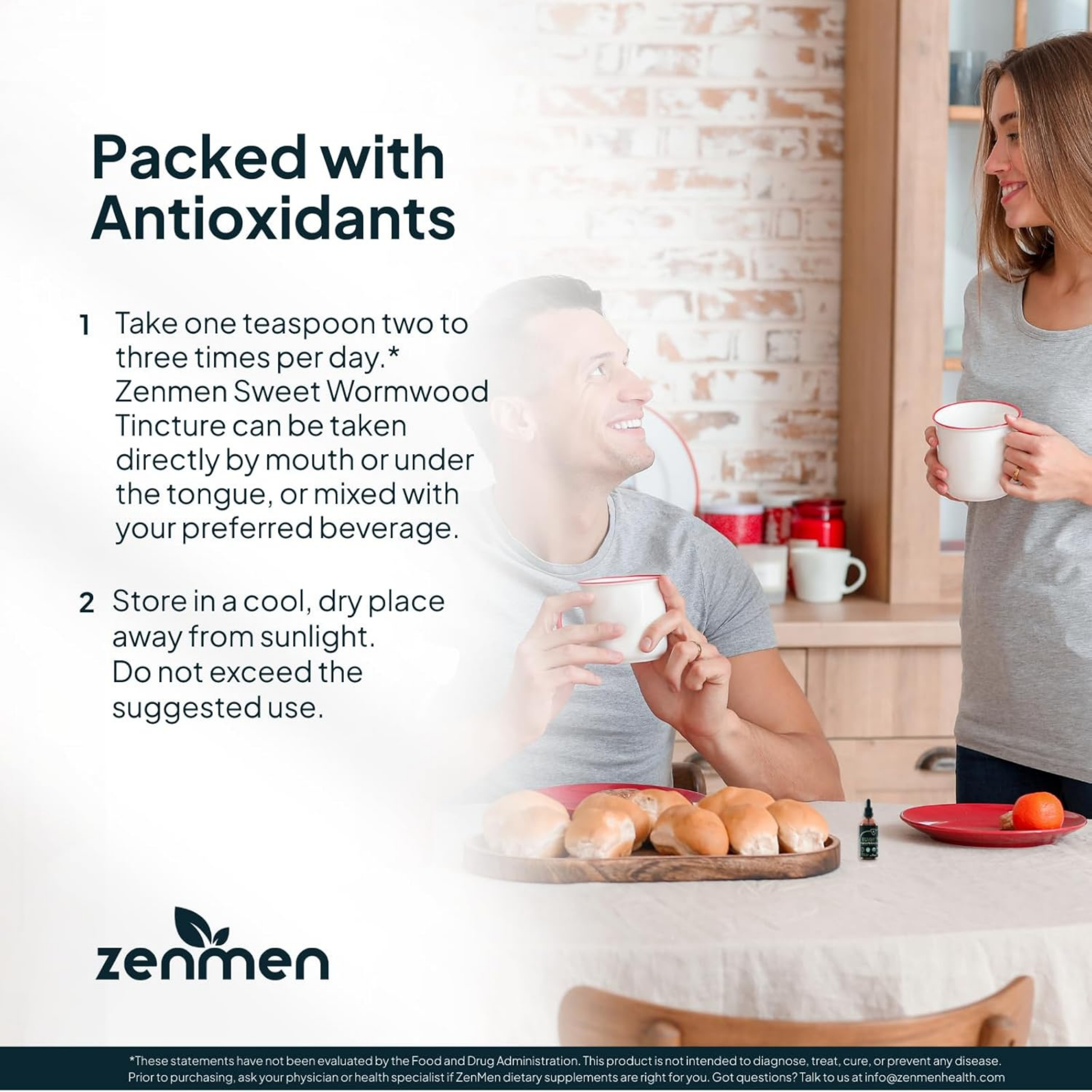 Zenmen Sweet Wormwood Tincture - Suggested Use