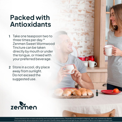 Zenmen Sweet Wormwood Tincture - Suggested Use
