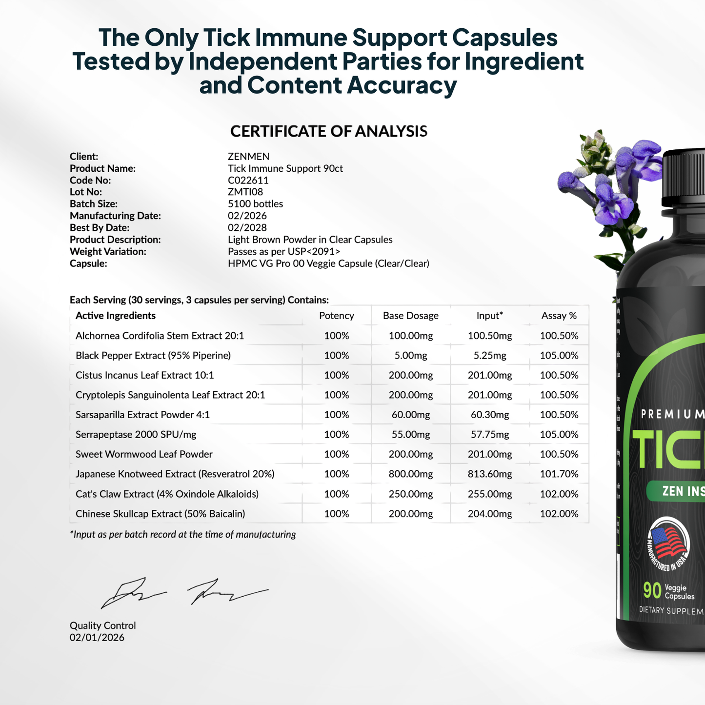 Tick Immune Support Supplement