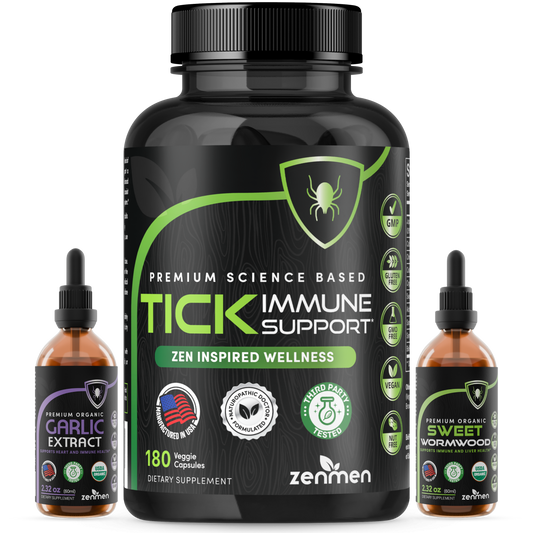 Zenmen 180ct Garlic & Sweet Wormwood Wellness Duo