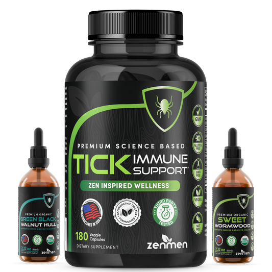 Zenmen 180ct Green Black Walnut & Sweet Wormwood Wellness Duo