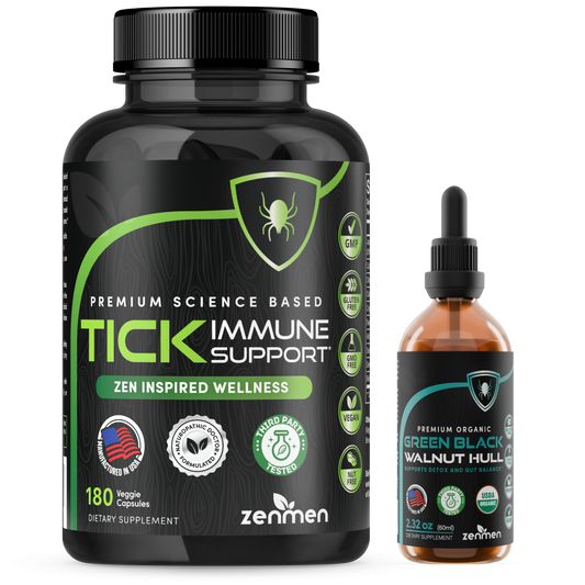 Zenmen 180ct Green Black Walnut & Immune Support Bundle