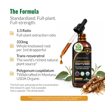 Explore the powerful formula of Zenmen Japanese Knotweed. Made from USDA Organic, wildcrafted Polygonum cuspidatum root for rich, natural trans-resveratrol.