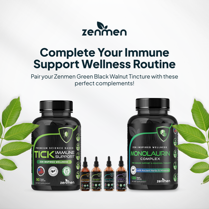 Organic Green Black Walnut Hull Tincture — 2-Bottle Bundle